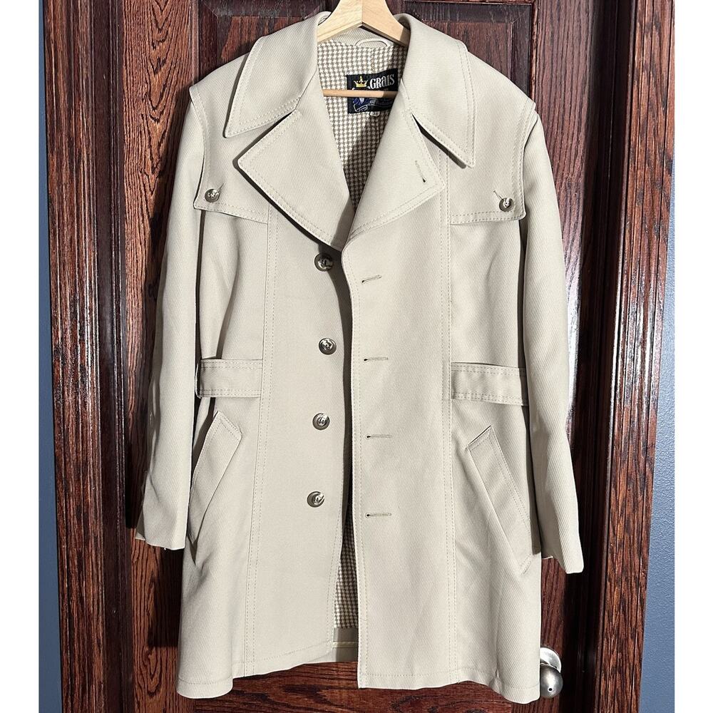 Vintage Grais Mod Trench Coat – Late 1960s / Early 1970s